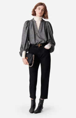 Vanessa Bruno Blouse Bell En Laine & Soie