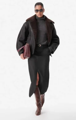 Vanessa Bruno Blouson Boris 100% Cuir D'Agneau