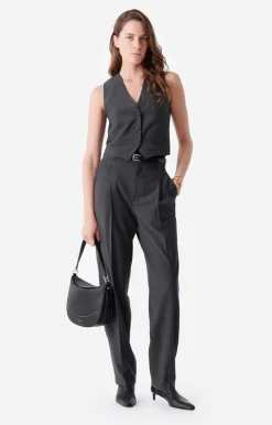 Vanessa Bruno Gilet De Costume Denso En Laine Mélangée