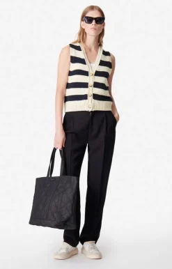 Vanessa Bruno Gilet Dounya 100% Laine Mérinos