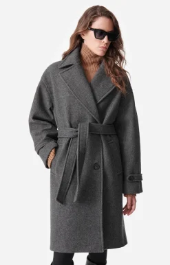 Vanessa Bruno Manteau Cecil En Laine Mélangée