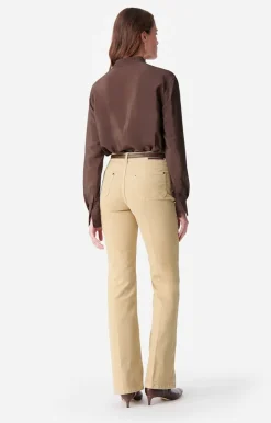 Vanessa Bruno Pantalon Flare Dompay En Coton Mélangé