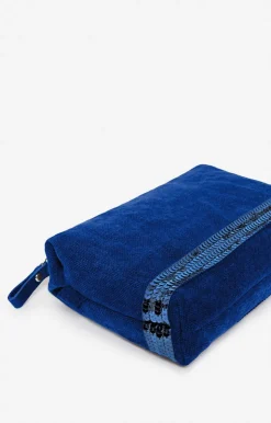 Vanessa Bruno Petite Trousse Zipée En Lin & Sequins