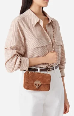 Vanessa Bruno Petit Sac Moon En Suu00e8de Made In Italie