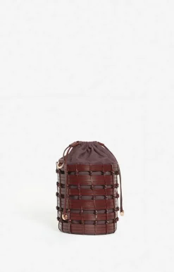 Vanessa Bruno Petit Sac Seau En Cuir Tressé En Cuir De Buffle