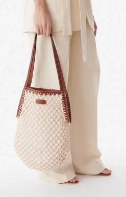 Vanessa Bruno Sac Filet En coton et cuir